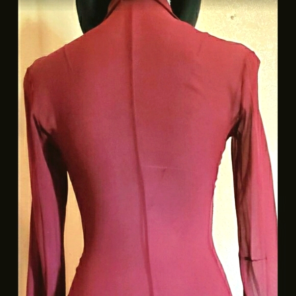 🖤EUC VNTG Burgundy Cover up by Dolce & Gabbana🖤 - Picture 9 of 17